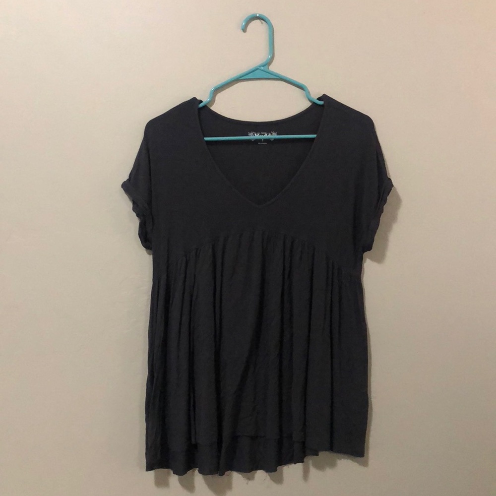 MUDD Gray babydoll tee